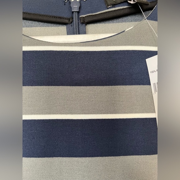 BR size 0 tank dress in blue and gray stripe, NWT - Picture 7 of 8